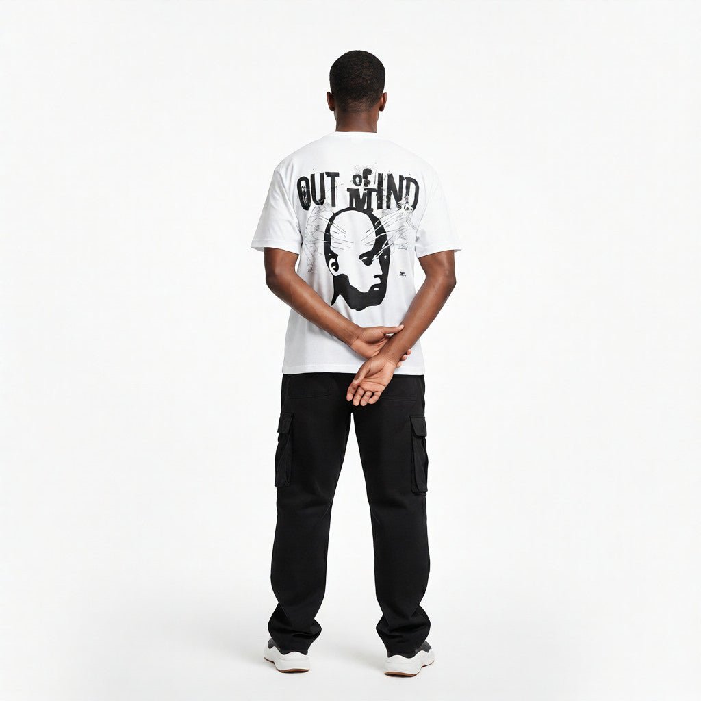 Out of Mind Crop Tee – White - RiseOne