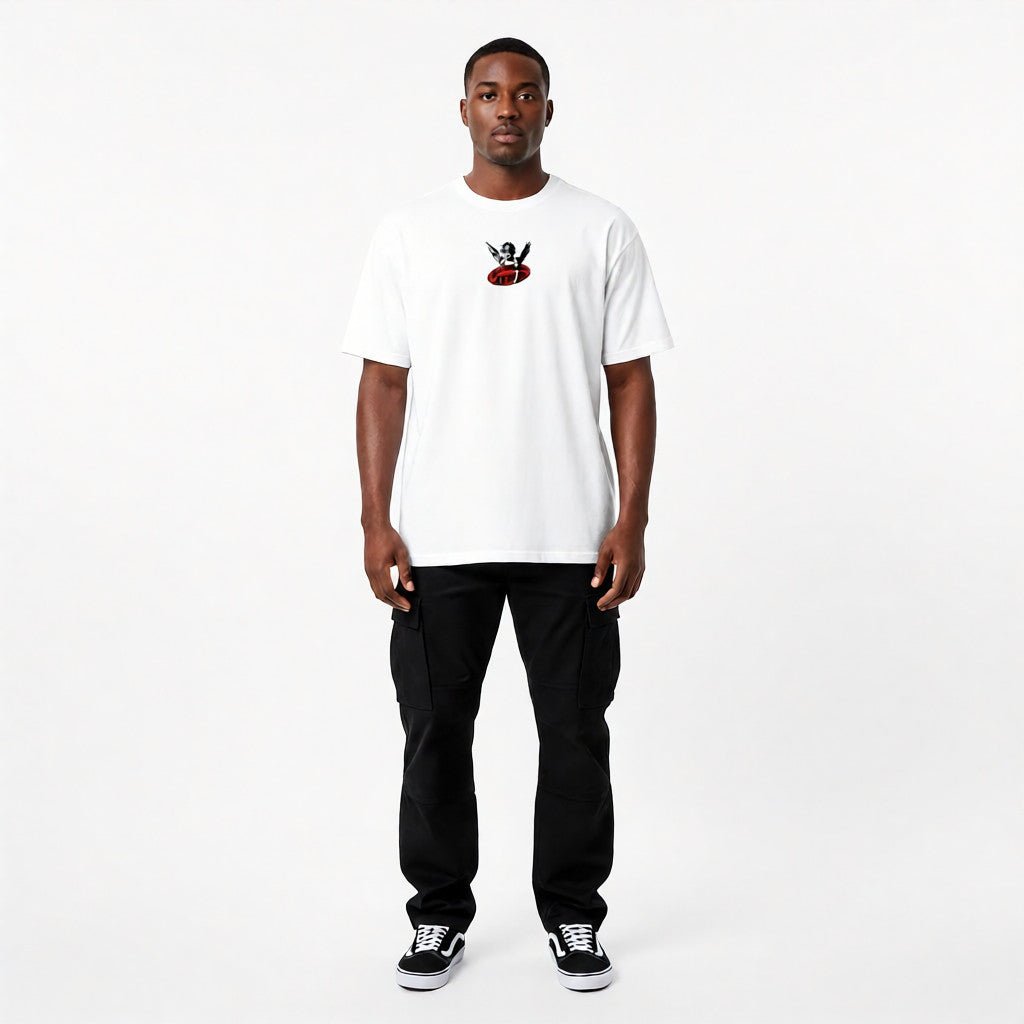 Out of Mind Crop Tee – White - RiseOne