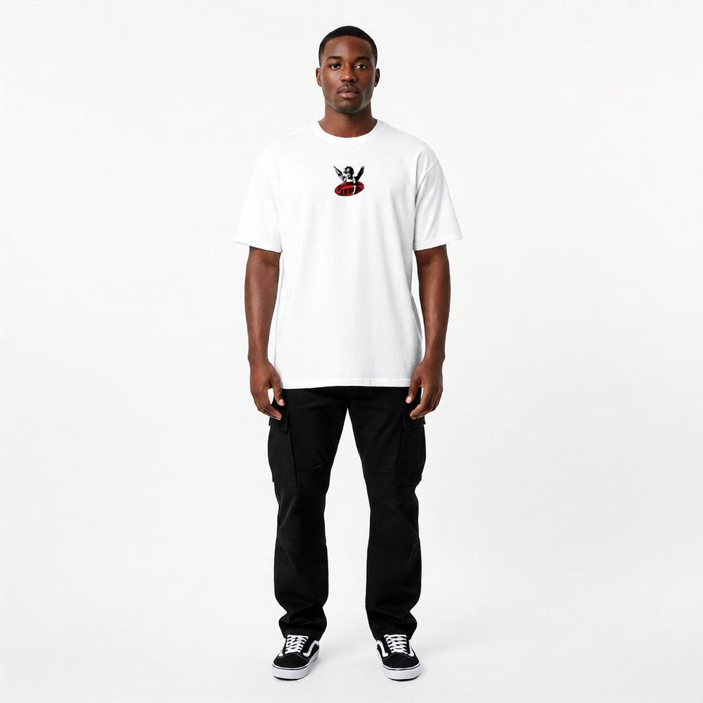 Out of Mind Crop Tee – White